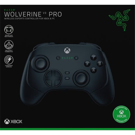 Razer wolverine v3 pro gamepad (zwart, xbox, pc)