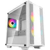 Deepcool cc360 argb midi tower behuizing (wit | 2x usb-a | rgb | tempered glass)