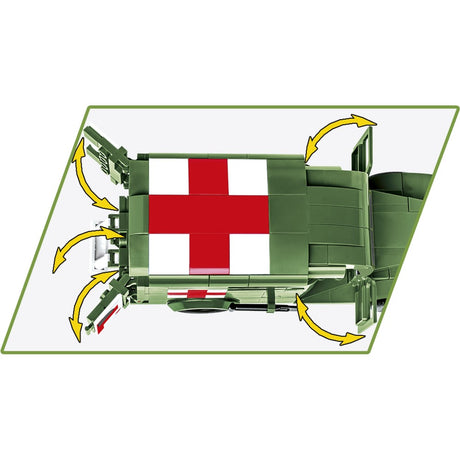 Cobi ww2 2257 - dodge wc54 ambulance