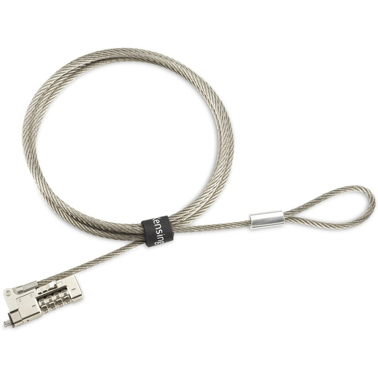 Kensington slim nanosaver 2.0 eq combination laptop lock diefstalbeveiliging (zilver)