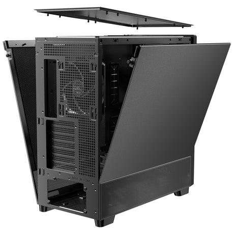 Antec flux se midi tower behuizing (zwart | 2x usb-a | 1x usb-c)