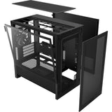 Nzxt h3 flow midi tower behuizing (zwart (mat) | 1x usb-a | 1x usb-c | tempered glass)