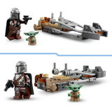 Lego star wars 75436 mandalorian en grogu's speederbike