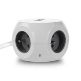 Act connectivity act stekkerdoos kubus met 3 stopcontacten, 30w power delivery usb-c a poorten, kabellengte 1,5m ac2425