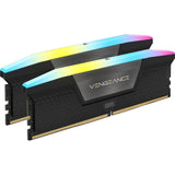 Corsair vengeance rgb 32 gb ddr5-5200 (2x 16 gb) werkgeheugen (zwart, cmh32gx5m2b5200c40, xmp 3.0)