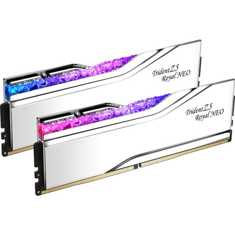 G.skill trident z5 royal neo 32 gb ddr5-6000 (2x 16 gb) werkgeheugen (zilver, f5-6000j2836g16gx2-tr5ns, expo)