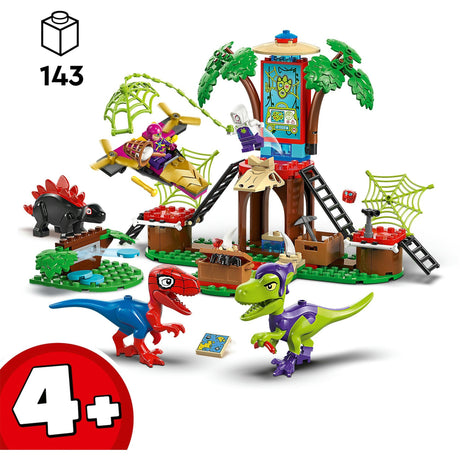 Lego spidey 11200 spidey en gobby's raptorstrijd bij de boomhut