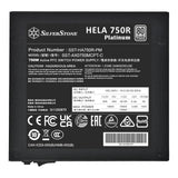 Silverstone hela 750r platinum modulaire 750 watt voeding (zwart, 4x pcie)