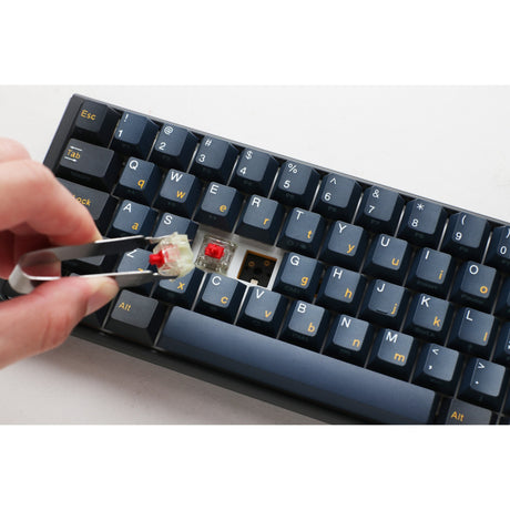 Ducky one 3 pro mini rgb mechanisch gaming toetsenbord (zwart, us lay-out (qwerty), cherry mx2a speed silver, 60%, rgb led, double-shot pbt, quack mechanics, hot swap)