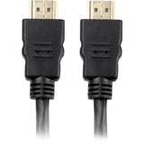 Sharkoon high speed hdmi kabel met ethernet (zwart, 1 meter, 4k, verguld)