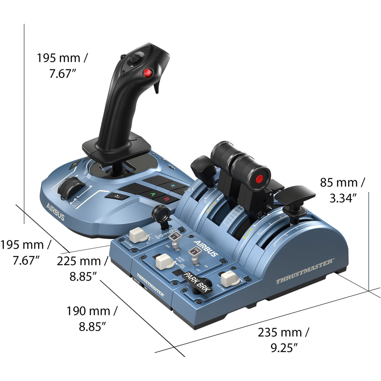 Thrustmaster tca captain pack x airbus edition gaming set (zwart, pc, xbox series x|s)
