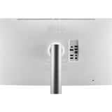 Lg ultrafine 27uq850v-w 27 4k ultra hd monitor (wit zilver, 1x displayport, 2x hdmi, 1x usb-c, 2x usb-a)