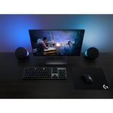 Logitech g512 carbon lightsync rgb mechanical gaming keyboard (zwart, us-international lay-out (qwerty), gx brown, 100%, rgb leds)