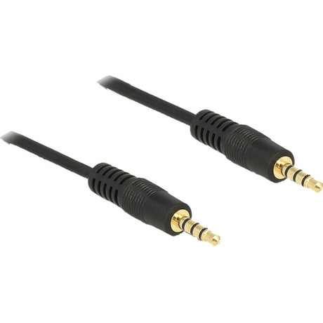 Delock 3,5 mm male > 3.5 mm male kabel (zwart, 2 meter)