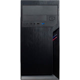 Inter-tech it-6502 romea mini tower behuizing (zwart | 2x usb-a)