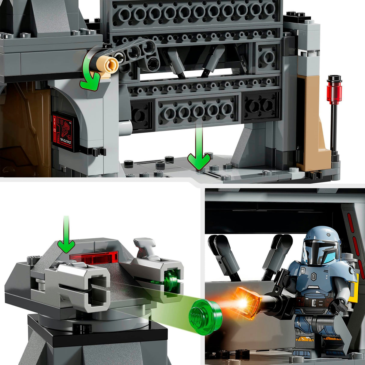 Lego star wars - paz vizsla en moff gideon duel constructiespeelgoed (75386)