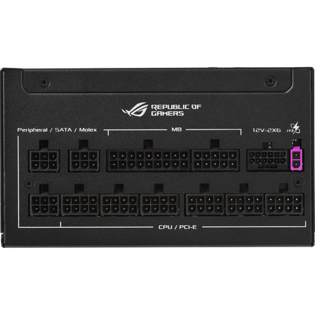 Asus rog strix platinum modulaire 1000 watt voeding (zwart, 1x 12v-2x6, 4x pcie)