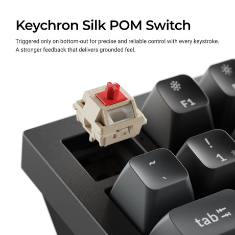 Keychron q3 ultra-m4 8k wireless custom mechanical keyboard (zwart, us lay-out (qwerty), silk pom banana, 80% (tkl), rgb, hot swap, 8k, 2.4 ghz | bluetooth 5.2 | usb-c)