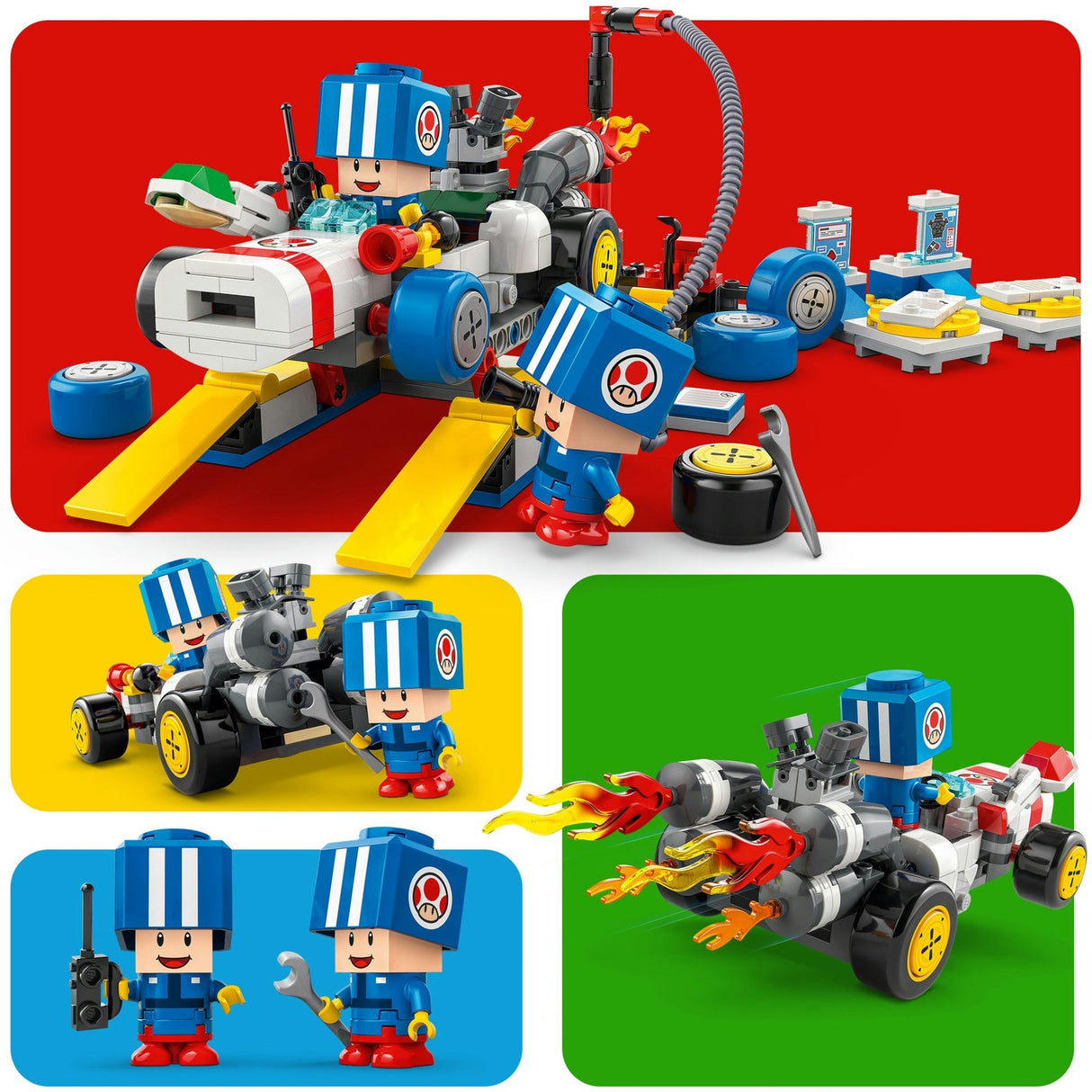 Lego super mario - mario kart - toads garage constructiespeelgoed (72035)