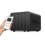 Terramaster f4-424 nas (zwart, 1x rj-45 2.5gbe, hdmi)
