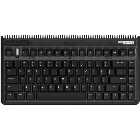 Iqunix og80 dark side wireless mechanical keyboard (zwart, us lay-out (qwerty), cherry mx brown, 80% (tkl), rgb leds, hot-swappable, pbt, 2.4ghz | bluetooth 5.1 | usb-c)