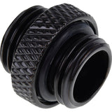Alphacool eiszapfen double nippel g1 4 outer thread to g1 4 outer thread verbinding (zwart, voor zachte slangen (pvc, silicone, neopreen))