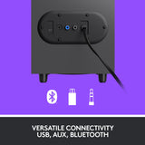 Logitech z407 bluetooth pc-luidspreker (zwart, bluetooth)