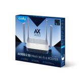 Cudy ax3000 2.5g wi-fi 6 mesh router (wit, wr3000h, mesh)
