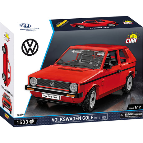 Cobi volkswagen golf (1974-1983) constructiespeelgoed (schaal 1:12)