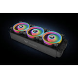 Thermaltake riing quad 14 rgb radiator fan tt premium edition single fan pack case fan (zwart, 140 x 140 x 25 mm)
