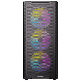 Antec vx310 argb midi tower behuizing (zwart | 3x usb-a | tempered glass)