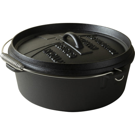 The windmill dutch oven 6 qt zonder pootjes kookpan (zwart, ø 31,5 cm | 5.9 liter)