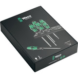 Wera schroevendraaierset 334 335 6 kraftform plus, lasertip met rek (zwart groen, 6-delig)
