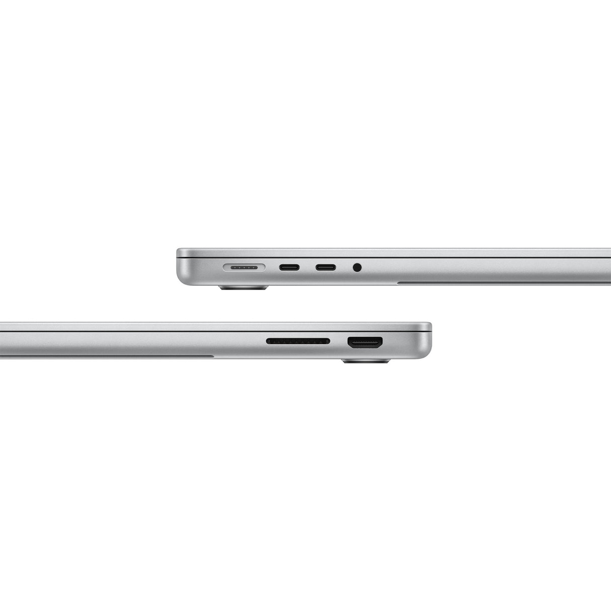 Apple macbook pro 2023 14 (mr7j3n a) refurbished laptop (zilver | m3 8 core | 10‑core gpu | 8gb ram | 512 gb ssd)