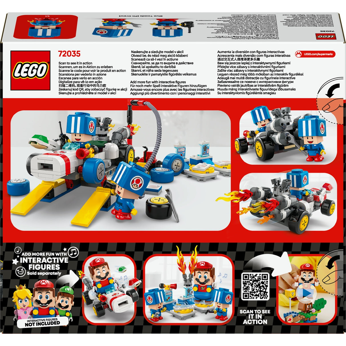 Lego super mario - mario kart - toads garage constructiespeelgoed (72035)