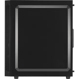 Sharkoon rgb slider midi tower behuizing (zwart | 3x usb-a | rgb | tempered glass)