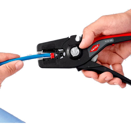 Knipex precistrip16 serie - automatische isolatiestriptang - 195mm - ergonomische handgreep - duits vakmanschap