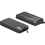 Goobay outdoor solar power bank 20,000 mah with power delivery powerbank (zwart)
