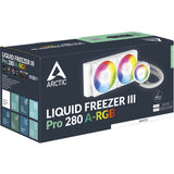 Arctic liquid freezer iii pro 280 a-rgb waterkoeling (wit, 4-pins pwm fan-connector)