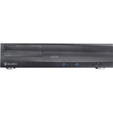 Silverstone milo ml03b desktop behuizing (zwart | 2x usb-a)