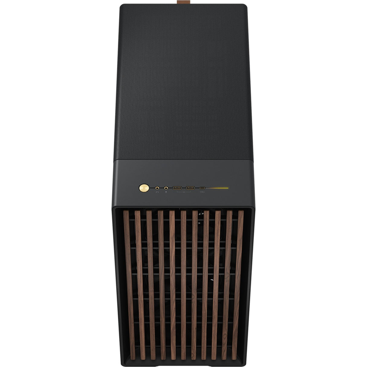 Fractal design north xl midi tower behuizing (zwart houtkleur | 2x usb-a | 1x usb-c | tempered glass)