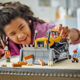 Lego ® city gele bulldozer, bouwplaatsvoertuig - 60466