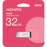 Adata ur350 32 gb usb-stick (nikkel zwart, usb-a 3.2 gen 1 (5 gbit s))