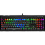 Sharkoon skiller sgk60, gaming toetsenbord (zwart, us lay-out, kailh box white, rgb leds)