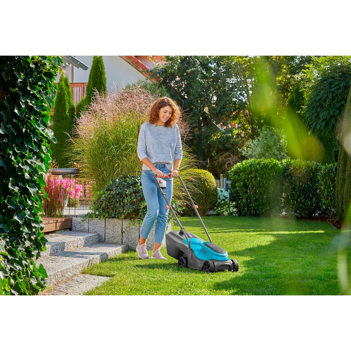 Gardena powermax 30 18v p4a read grasmaaier accu incl. oplader 18 v snijbreedte max. 300 mm