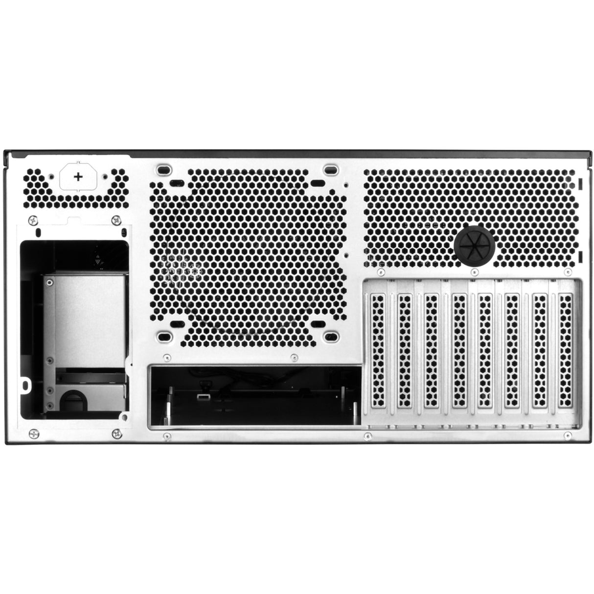 Silverstone rm52 server behuizing (zwart | 2x usb-a | 1x usb-c)