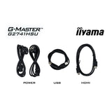 Iiyama g-master black hawk g2741hsu-b1 27 gaming monitor (zwart, hdmi, displayport, 2x usb-a, usb-b, 144 hz)