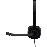 Logitech stereo headset h151 on-ear (zwart)