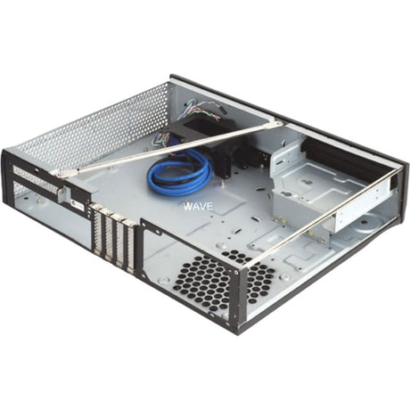Silverstone milo ml03b desktop behuizing (zwart | 2x usb-a)