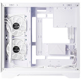 Chieftec visio midi tower behuizing (wit | 2x usb-a | 1x usb-c | rgb | tempered glass)